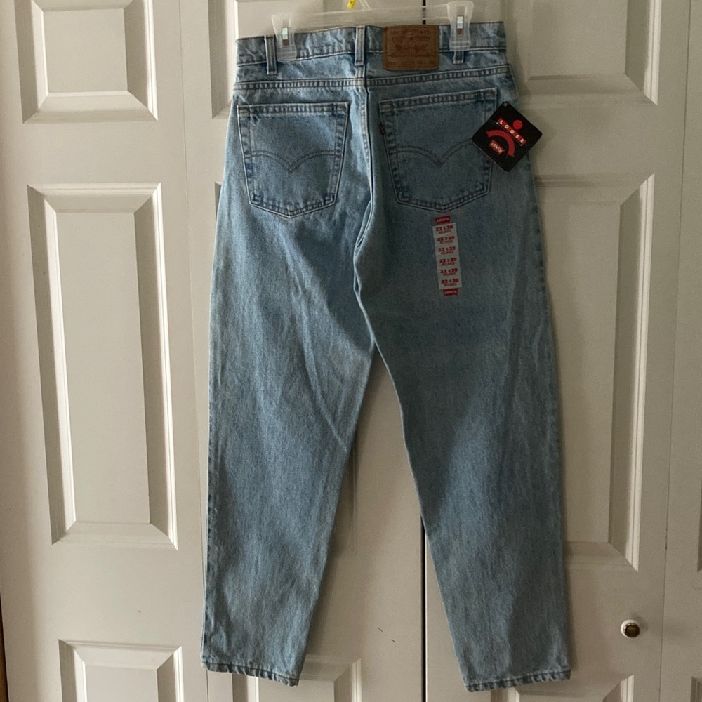 Vtg Levi’s mens 550 33/30 light wash loose fit made in USA 100% cotton classic - Picture 2 of 8